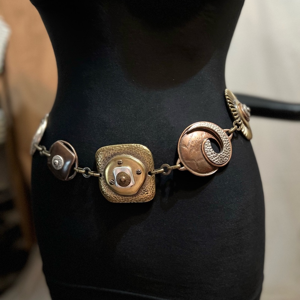 Chico's Mixed Metal Necklace with Gold and Brown Accents
